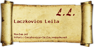 Laczkovics Leila névjegykártya
